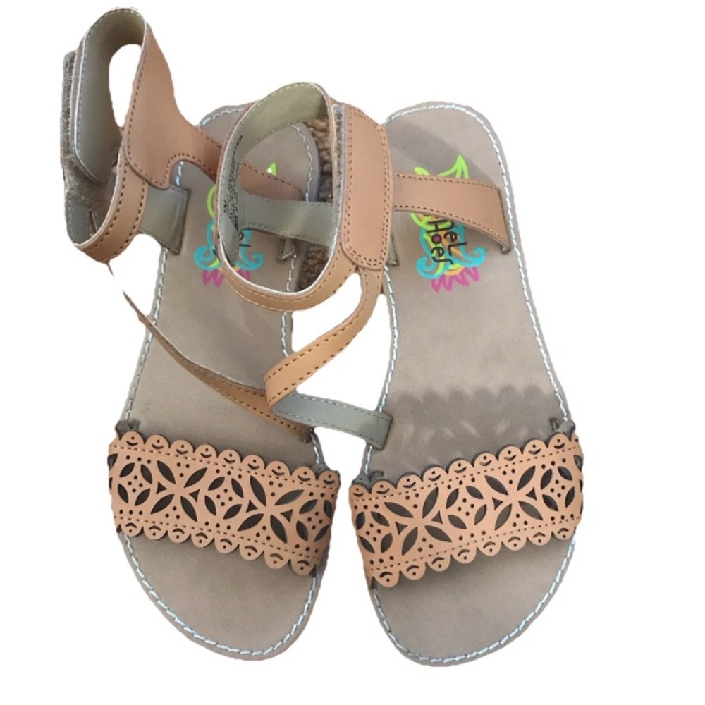 Rachel Shoes Brown Ankle Strap Strappy Sandals Girls Size 1